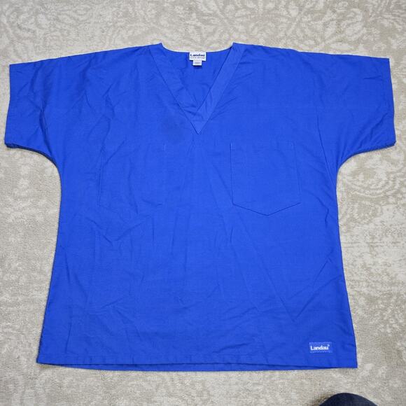Men's Scrubs - Size Medium- Blue Top Only - Picture 1 of 7